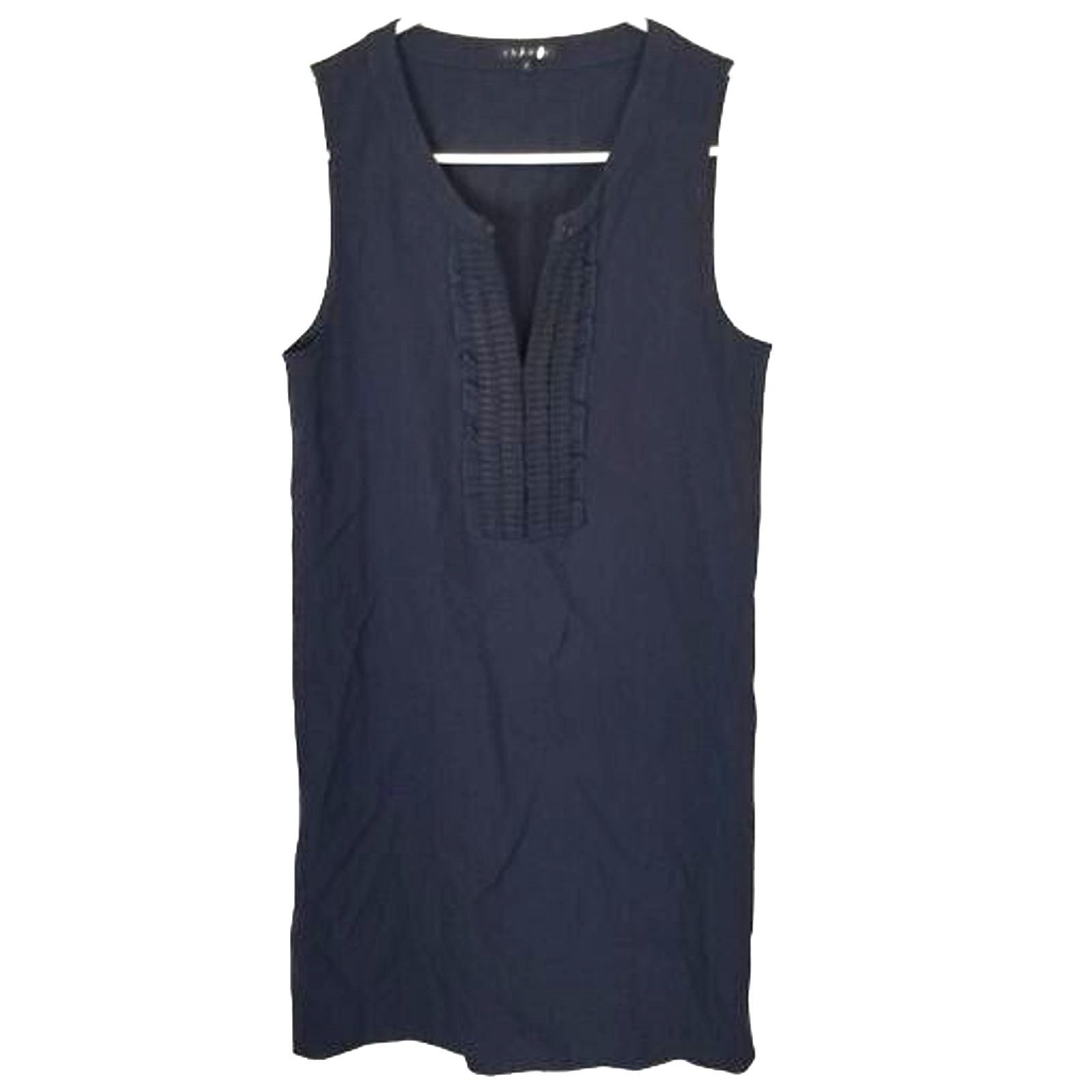Theory Theory Womens Wool Mini Dress 4 Classic Little Black Dress Size S / US 4 / IT 40 - 1 Thumbnail