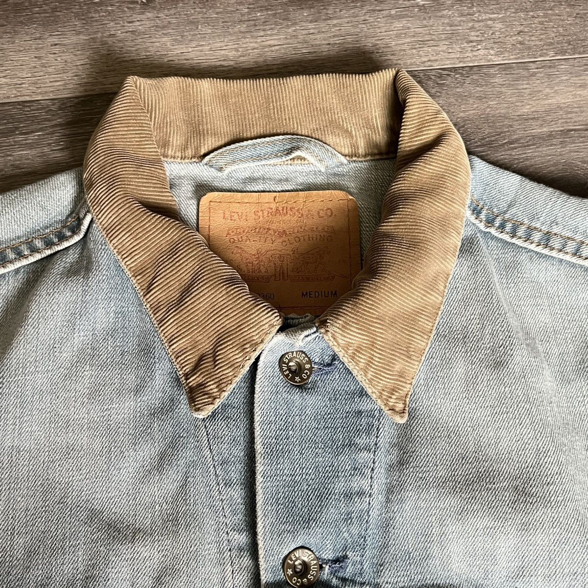 Levi's Vintage 1990s Levi’s 70527-0360 Corduroy Collar Denim Jacket Size US M / EU 48-50 / 2 - 7 Thumbnail