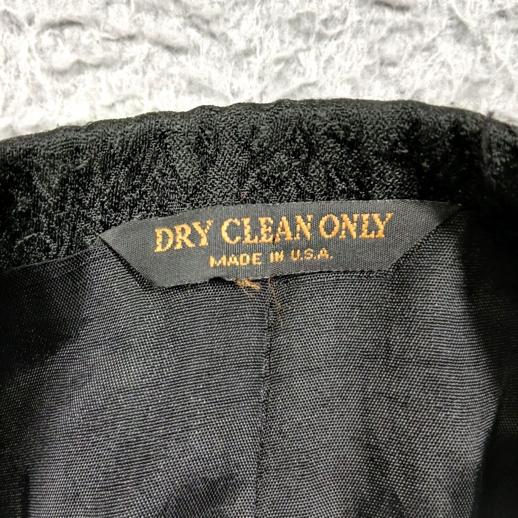 Vintage VINTAGE San Carlo Italia Blazer Mens 48L Black Jacquard 3-Button Sport Coat Made in USA Size 48R - 5 Thumbnail