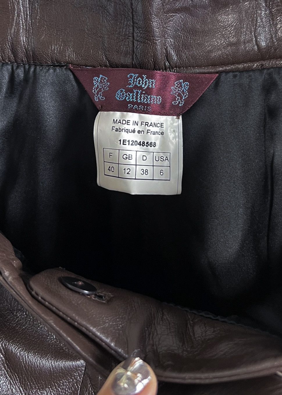 John Galliano John Galliano Vintage Wide Leg Chocolate Brown Leather Pants Size 30" / US 8 / IT 44 - 7 Thumbnail