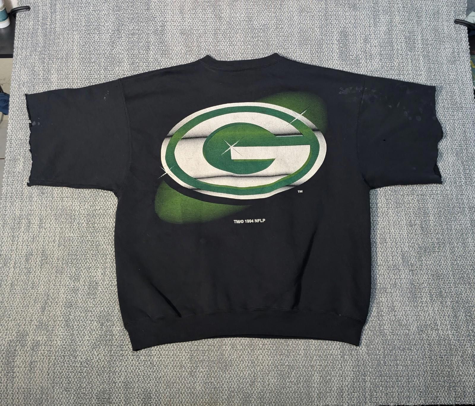 Pro Player Vtg 1994 LOGO 7 GREEN BAY PACKERS Sweatshirt Pump Cover XXL Size ONE SIZE - 2 Thumbnail