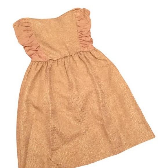Other Eight Sixty metallic gold strapless dress Size M / US 6-8 / IT 42-44 - 7 Thumbnail