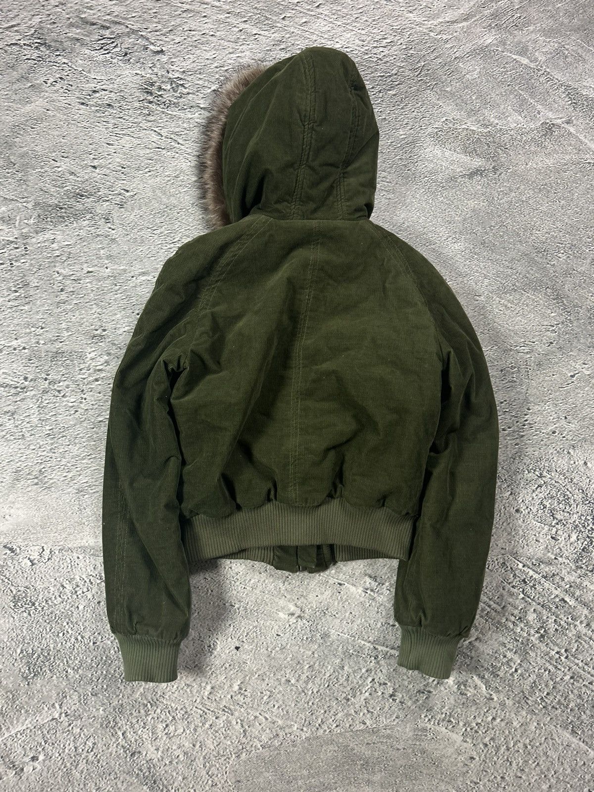 Dolce & Gabbana Dolce & Gabbana vintage khaki corduroy fur hooded Size S / US 4 / IT 40 - 5 Thumbnail