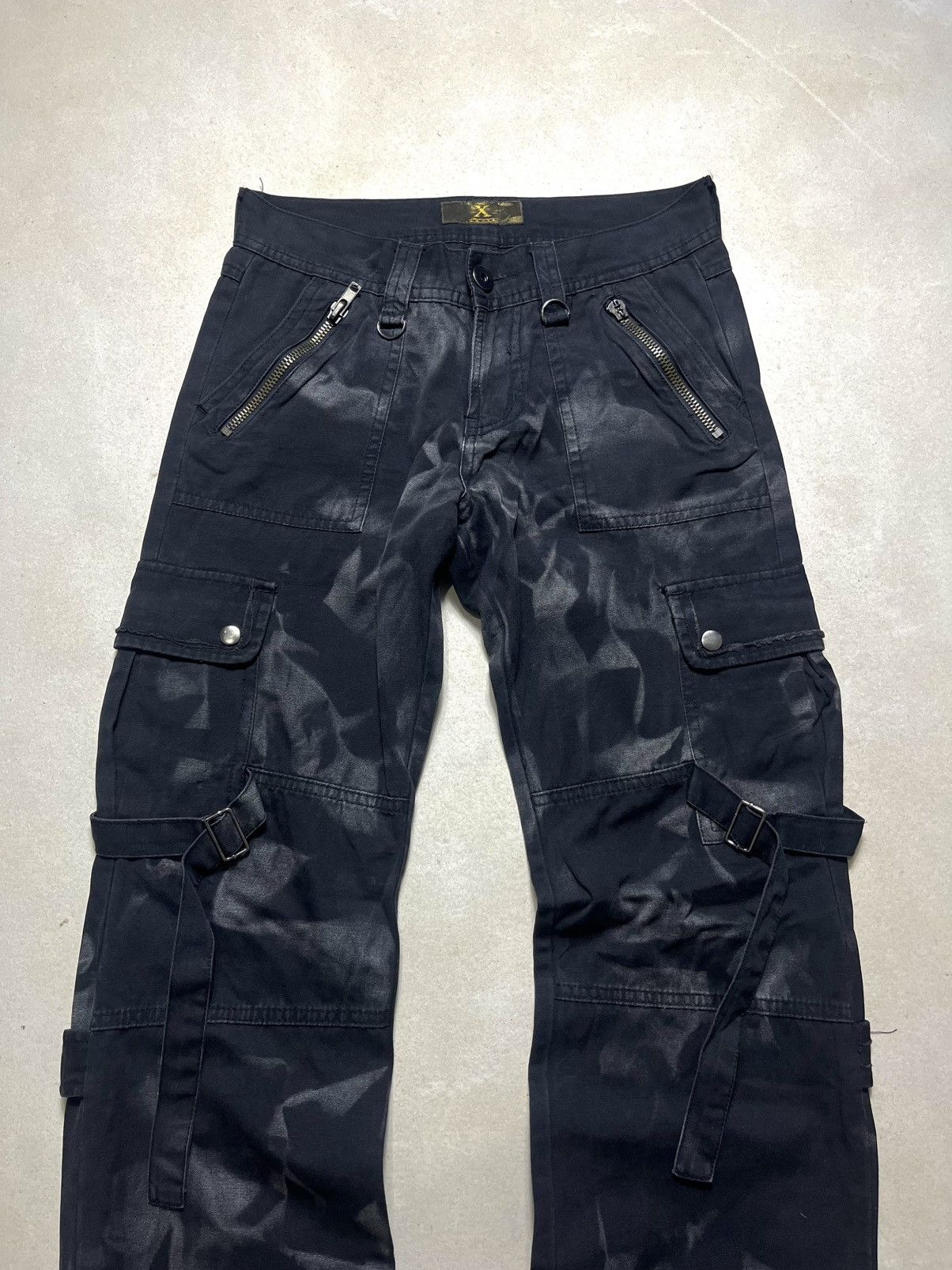 Le Grande Bleu (L.G.B.) 💸ACCEPT BINDING💸 Xrfm bleach bondage denim pant Size US 30 / EU 46 - 2 Thumbnail