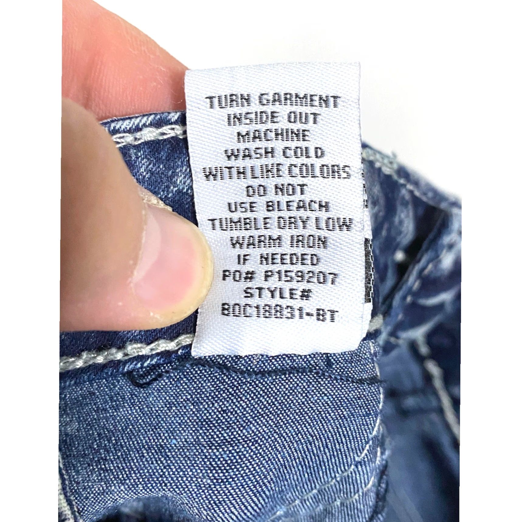 Almost Famous VINTAGE Crave Fame Jeans Juniors 9 Acid Wash Splatter Skinny Stretch Y2K Women Size 30" / US 8 / IT 44 - 7 Thumbnail