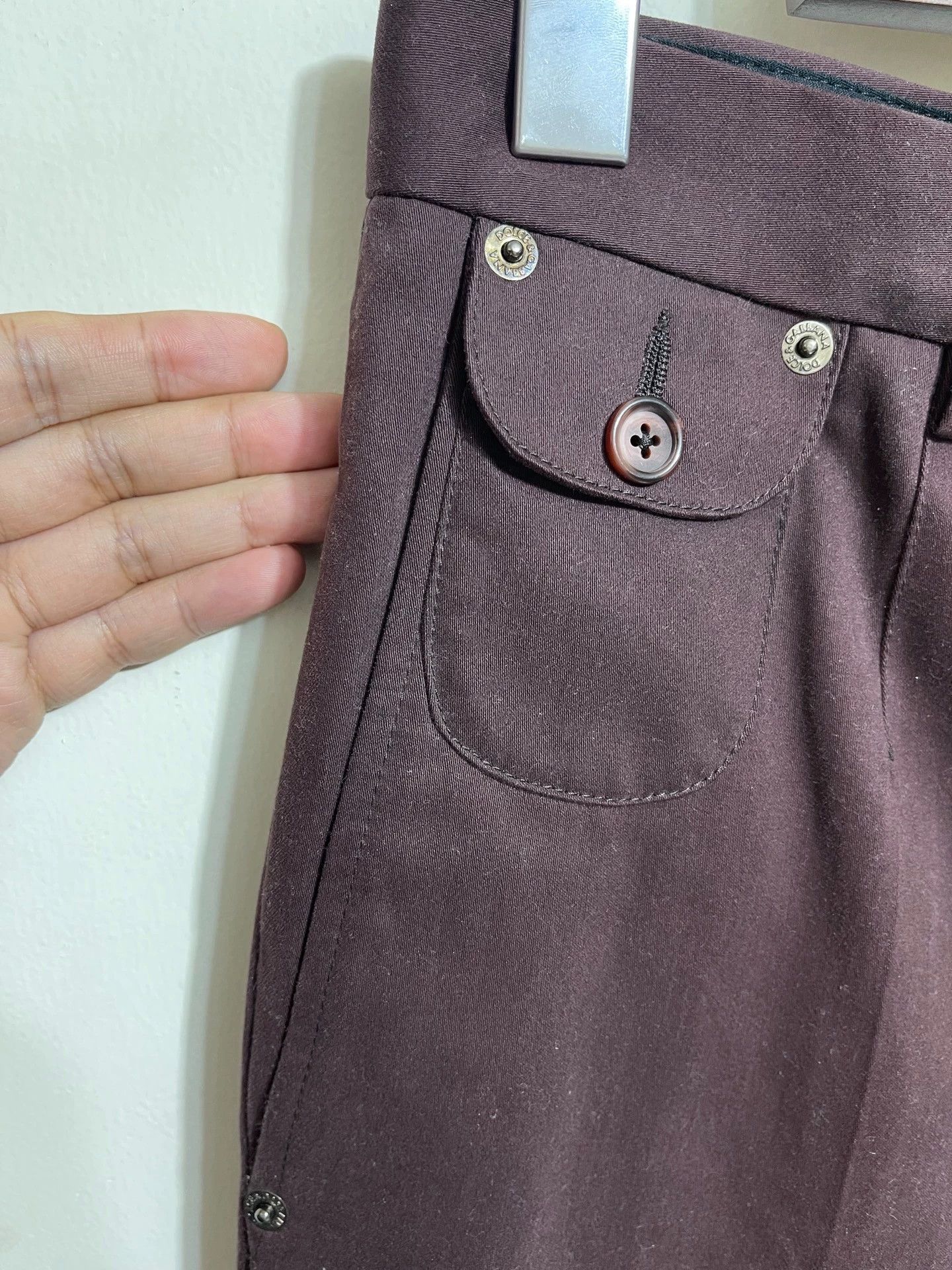 Dolce & Gabbana Dolce&Gabbana Burgundy Chino 44 IT Size US 28 / EU 44 - 3 Thumbnail