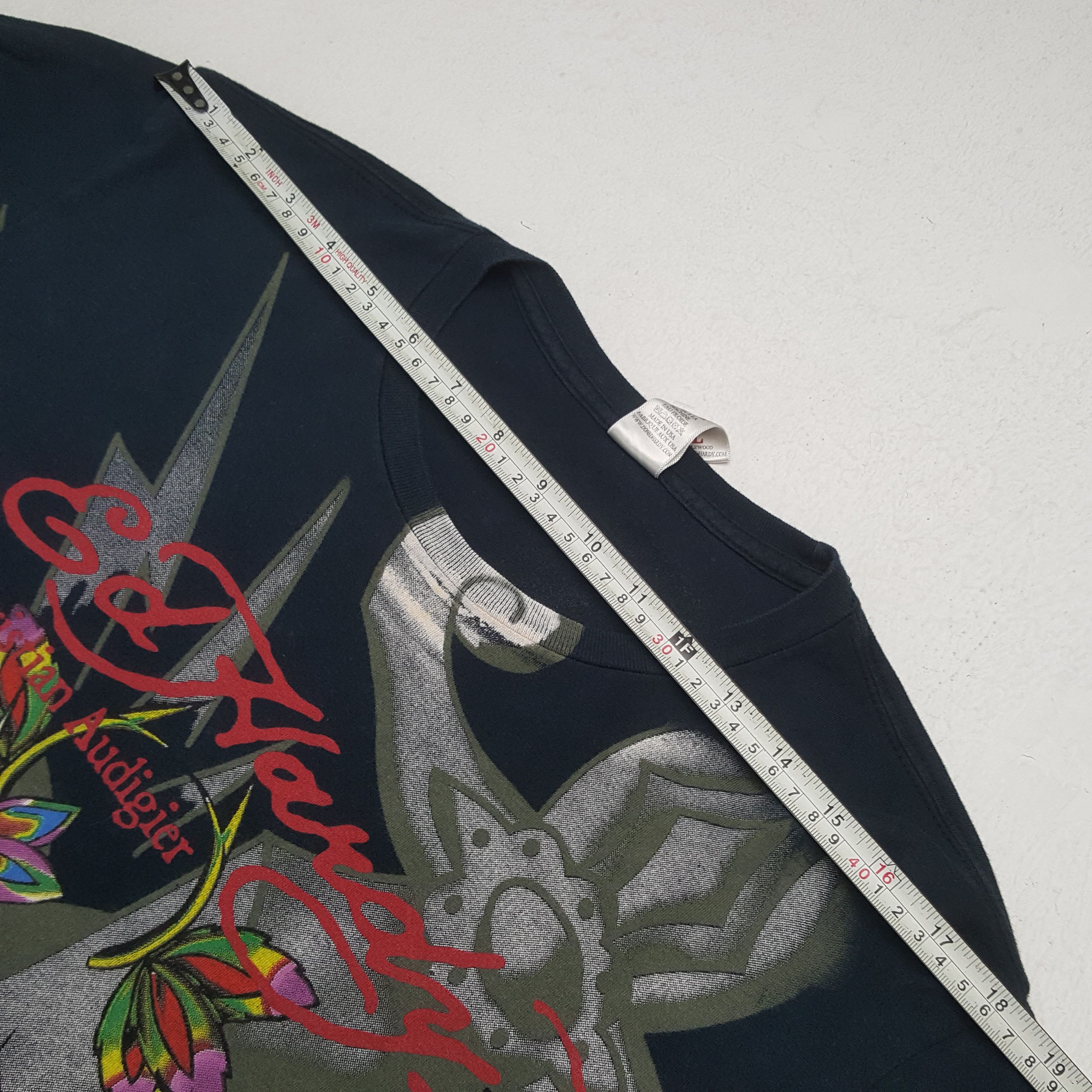 Christian Audigier × Ed Hardy × Vintage Vintage Ed Hardy x Christian Audigier Art T-shirt C285N67 Size US L / EU 52-54 / 3 - 8 Thumbnail