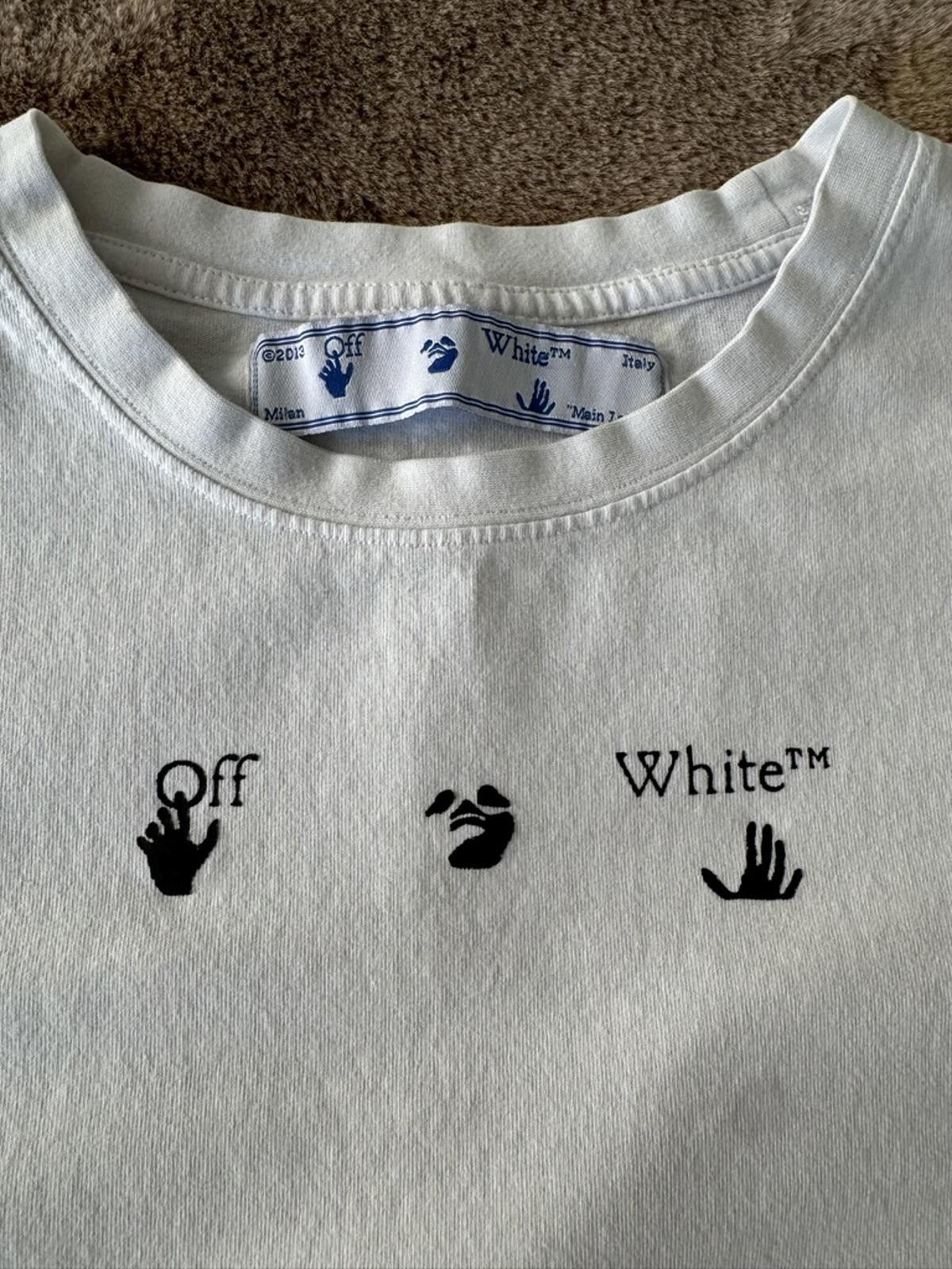 Off-White Off-White White Graphic Print T-Shirt Size US M / EU 48-50 / 2 - 3 Thumbnail