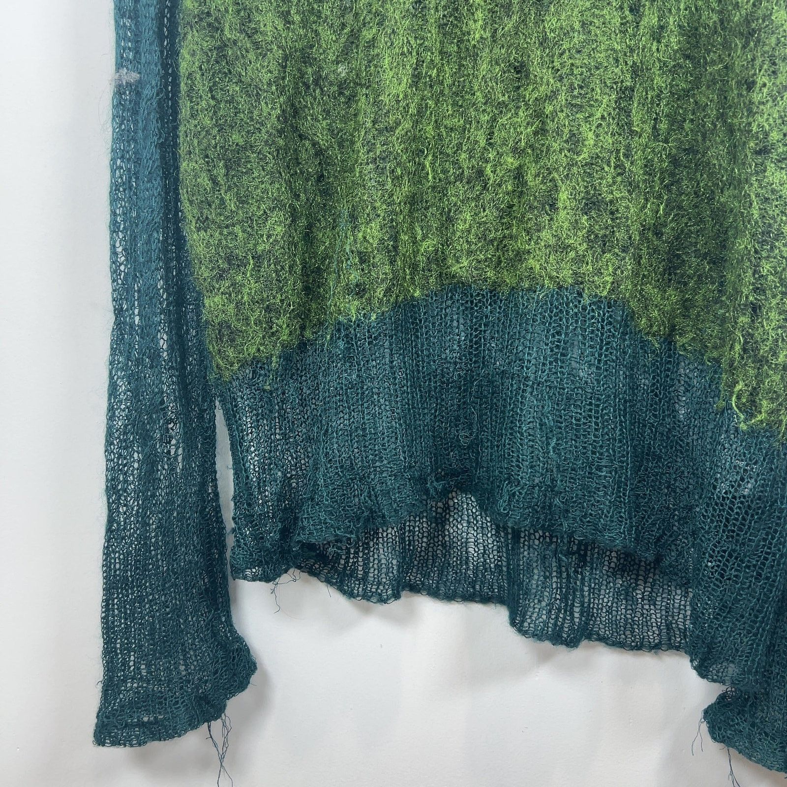 Ann Demeulemeester Ann Demeulemeester Distressed Mohair Sweater Size US M / EU 48-50 / 2 - 3 Thumbnail