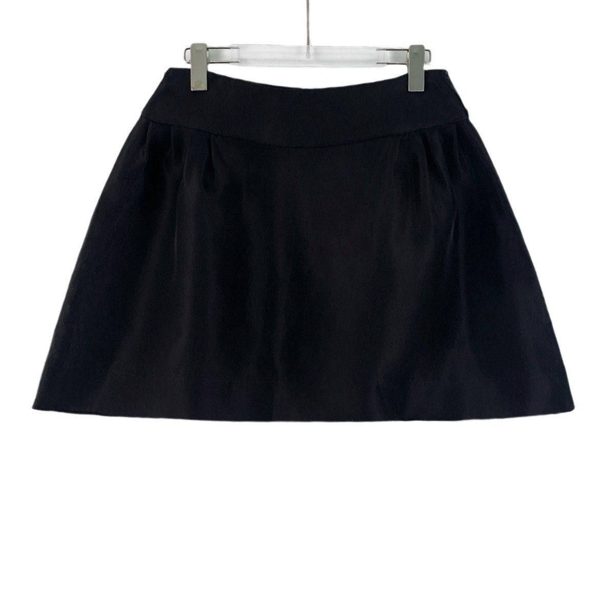 Chanel Chanel Black Mulberry Silk Casual Mini Skirt K26WX Size 27" / US 4 / IT 40 - 1 Thumbnail