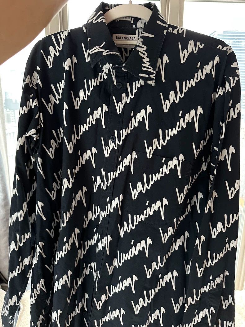 Balenciaga Balenciaga size 36 Dark blue barrage light luxury shirt+bi Size S / US 4 / IT 40 - 2 Thumbnail