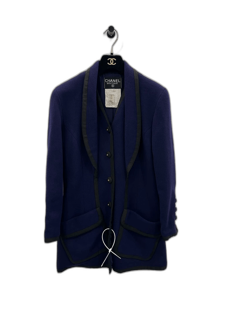 Chanel Chanel Women's Blue Suit Jacket -2505 Size US M / EU 48-50 / 2 - 1 Thumbnail