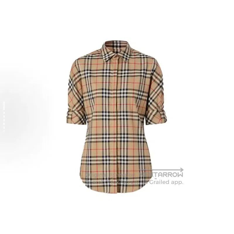 Burberry Burberry Women's Long Sleeve Checkered Shirt. Size M / US 6-8 / IT 42-44 - 1 Thumbnail