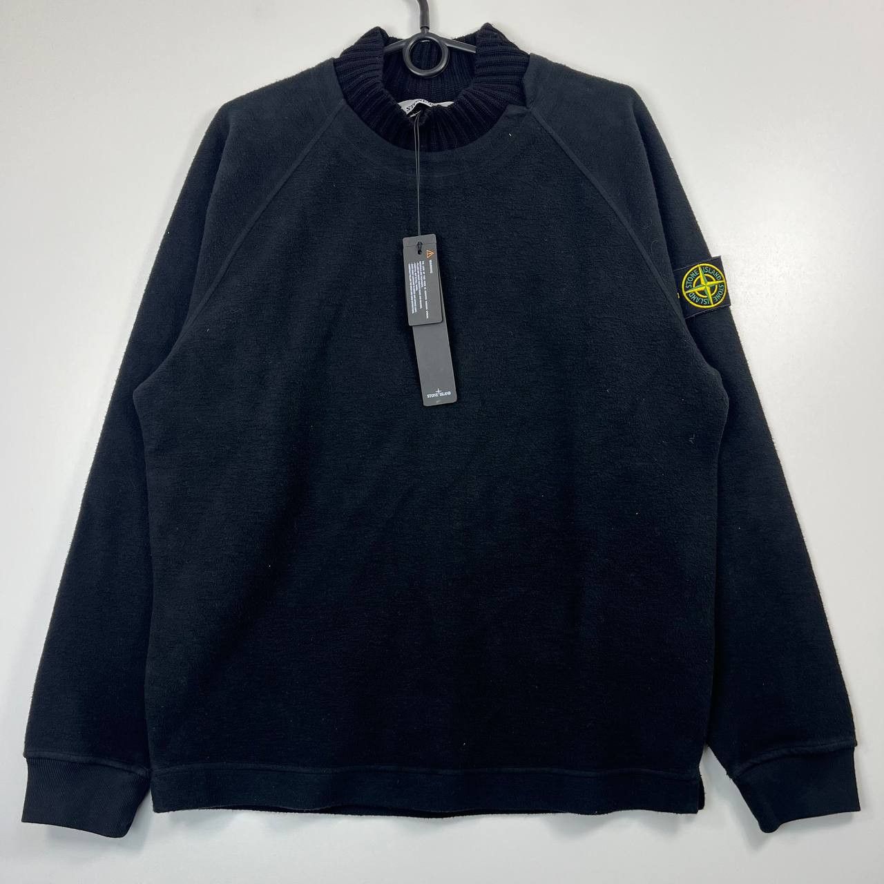 Stone Island Stone Island Crewneck Sweatshirt Black Fleece Pullover S Size US S / EU 44-46 / 1 - 1 Thumbnail