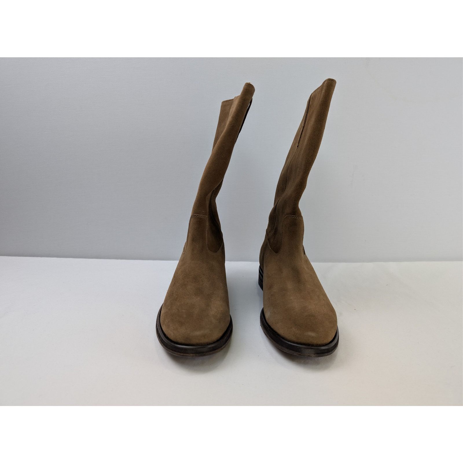 Officine Generale o1rshd1 Gray Boots Suede Leather High Boots in Mustard Olive Size US 10 / EU 43 - 6 Thumbnail