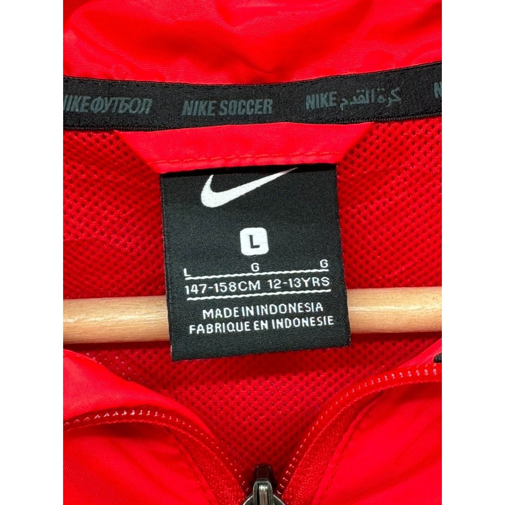 Nike 2000's Nike Youth Club Lightweight Windbreaker Jacket Size US L / EU 52-54 / 3 - 3 Thumbnail
