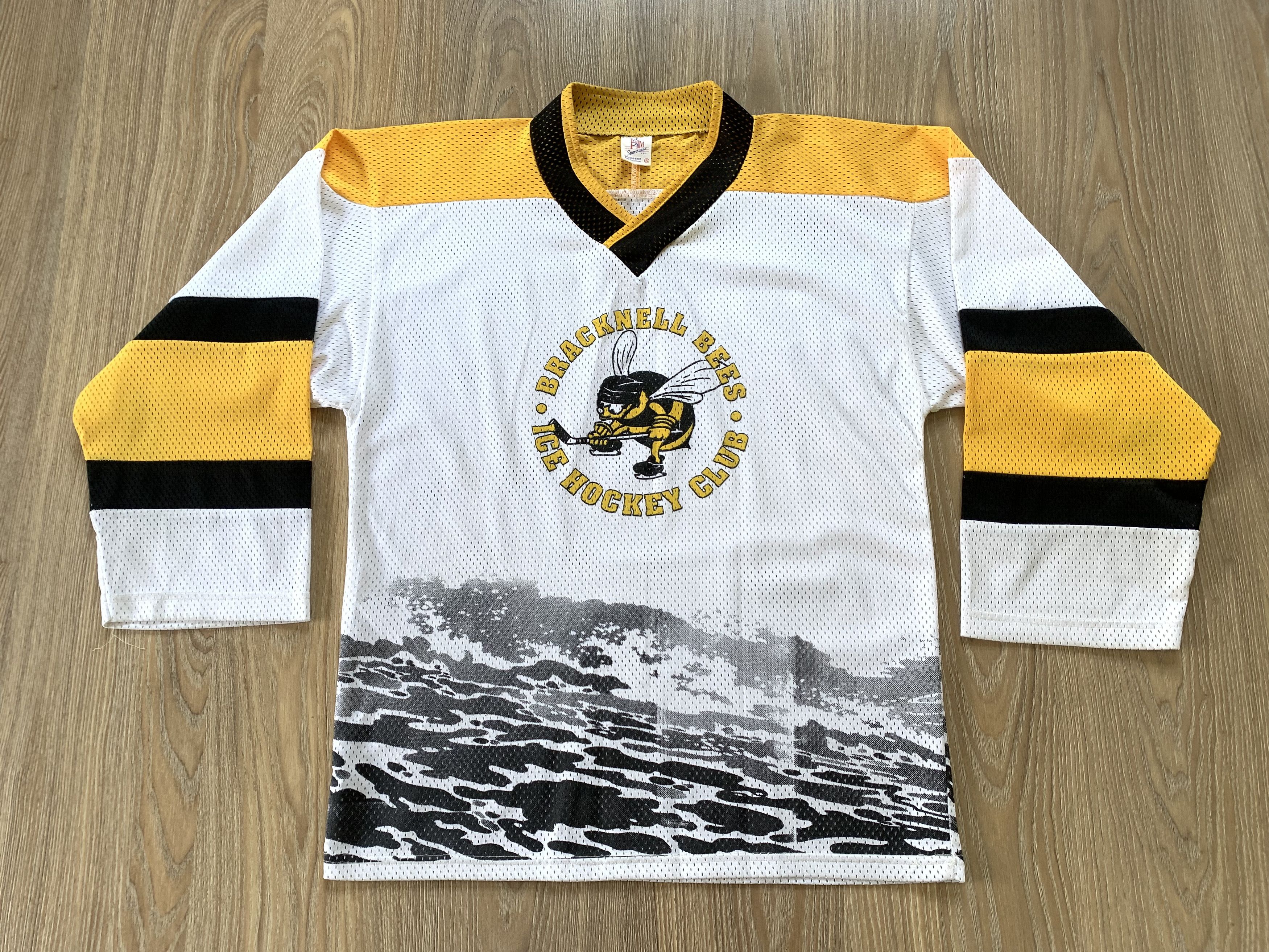 NHL × Vintage Vintage Bracknell Bees Hockey Jersey Size US S / EU 44-46 / 1 - 2 Thumbnail