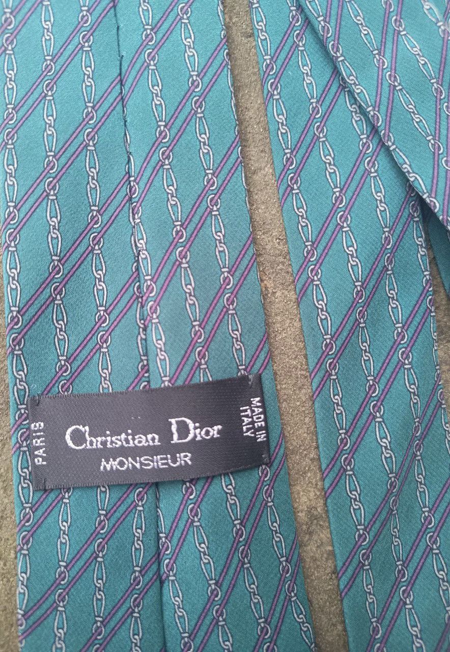 Christian Dior Monsieur Christian dior vintage silk tie striped Size ONE SIZE - 6 Thumbnail