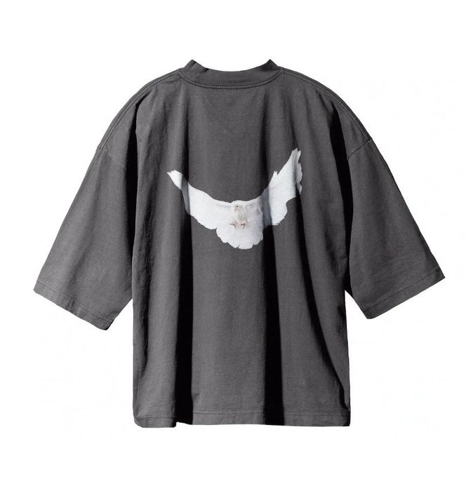 CROP DOVE NO SEAM TEE WASHED BLACK YZY ENGINEERED BY BALENCIAGA