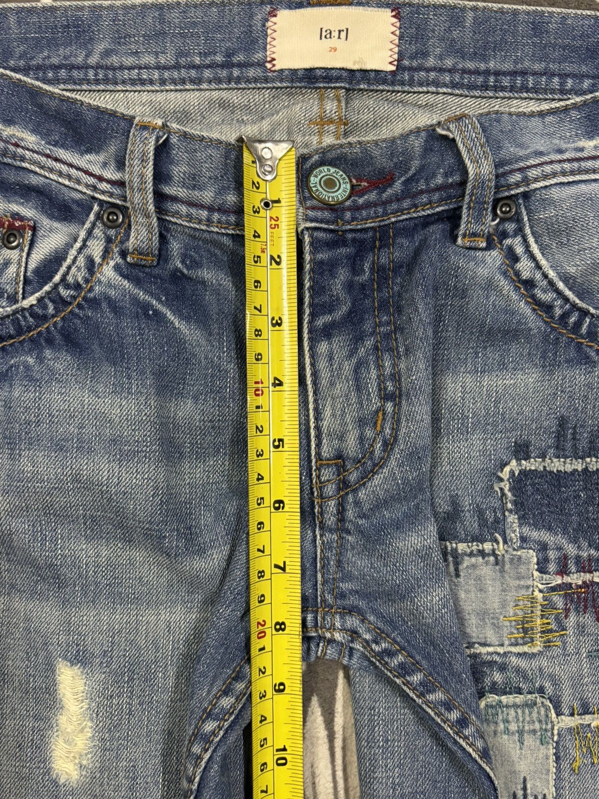Kapital Vtg Japanese Brand Ia:rl Patchwork Flare Distressed Jeans Size 30" / US 8 / IT 44 - 14 Thumbnail