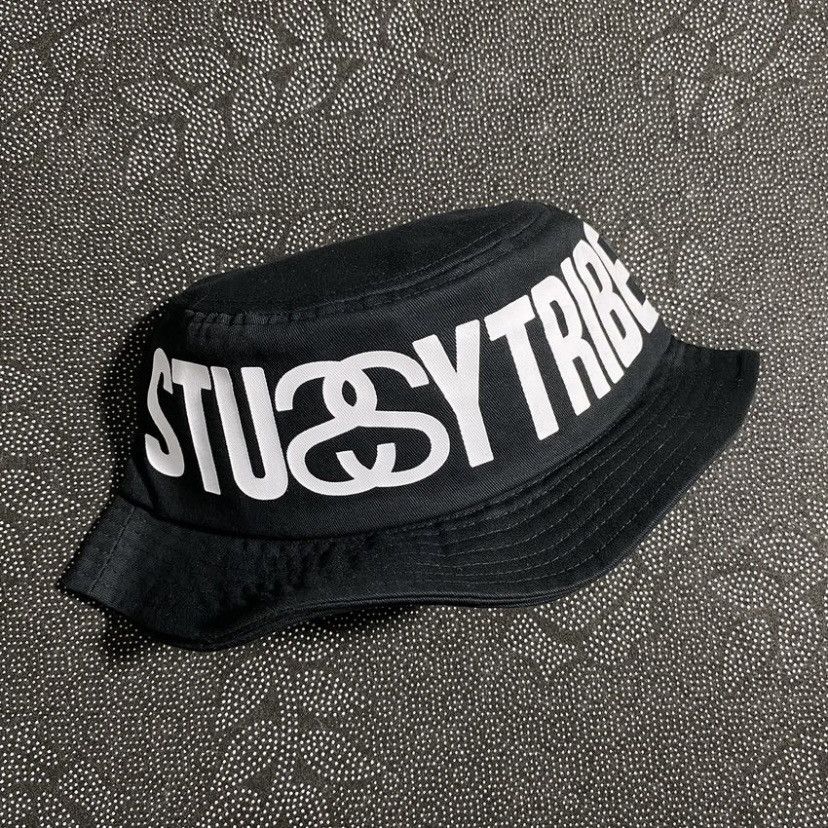 Stussy [L/XL] Stussy jacquard knit buket hat natural | Grailed