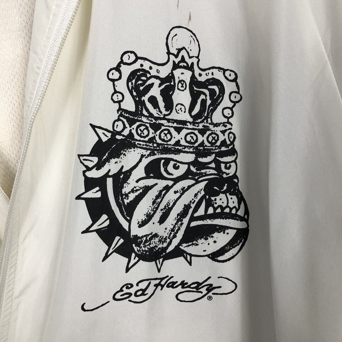 Japanese Brand 📌Vintage Zipper Jacket Ed Hardy Big Logo Design Embroidered Size US XL / EU 56 / 4 - 17 Thumbnail