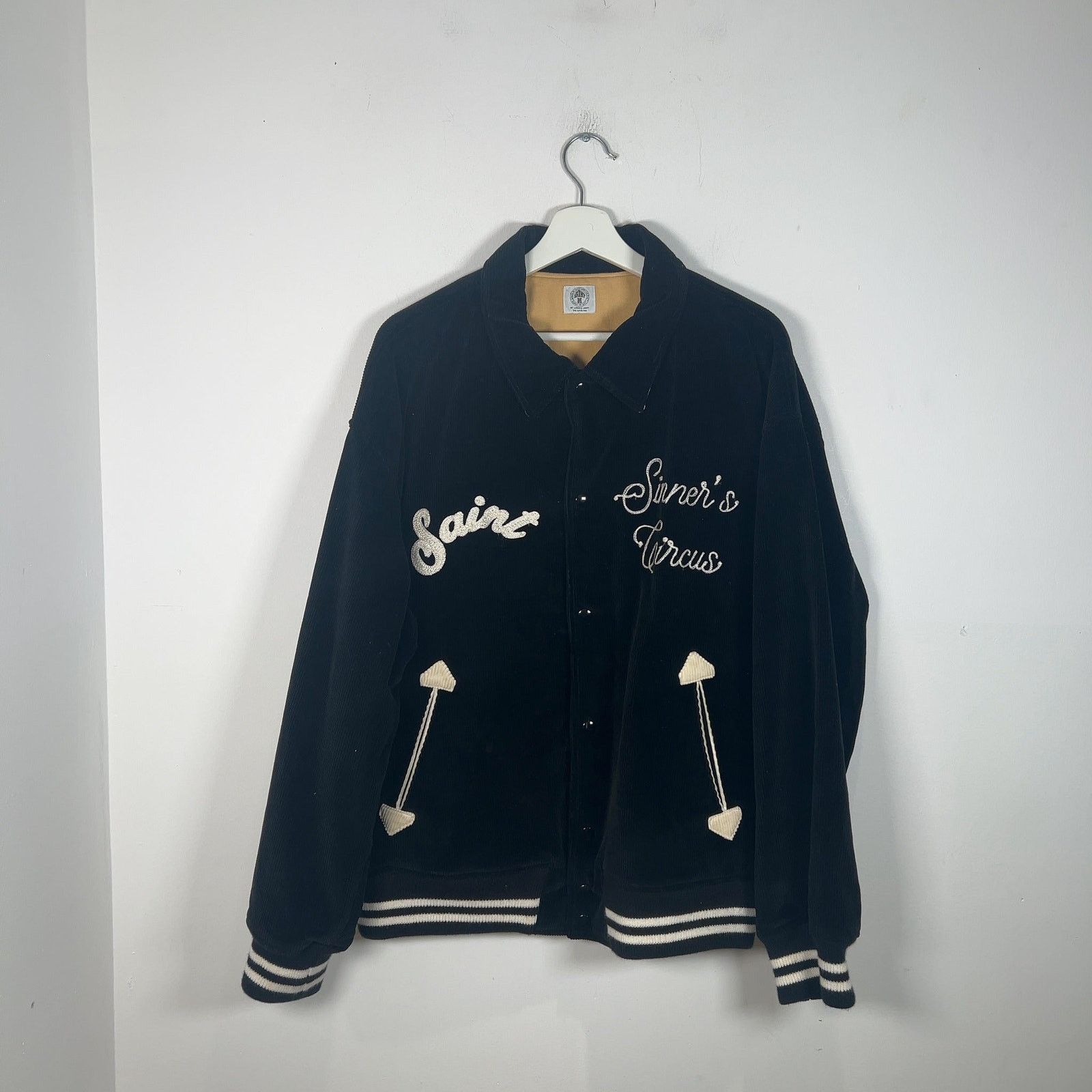 Saint Michael Saint Michael 'Sinner Circus' Corduroy Varsity Jacket Size US XL / EU 56 / 4 - 1 Thumbnail