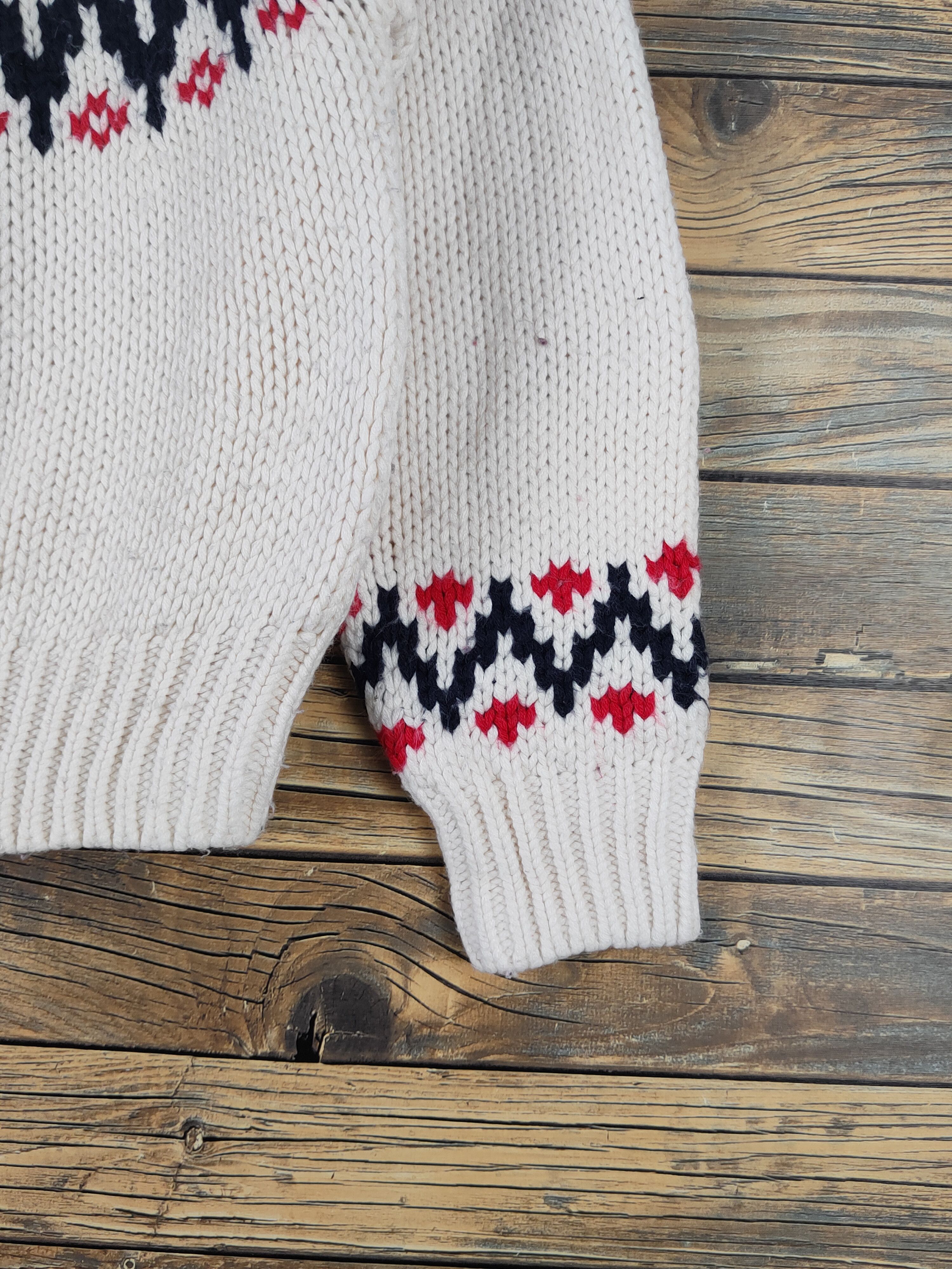 Homespun Knitwear Cepo Ivory art Knitwear Sweatshirts #W1641 Size US S / EU 44-46 / 1 - 6 Thumbnail