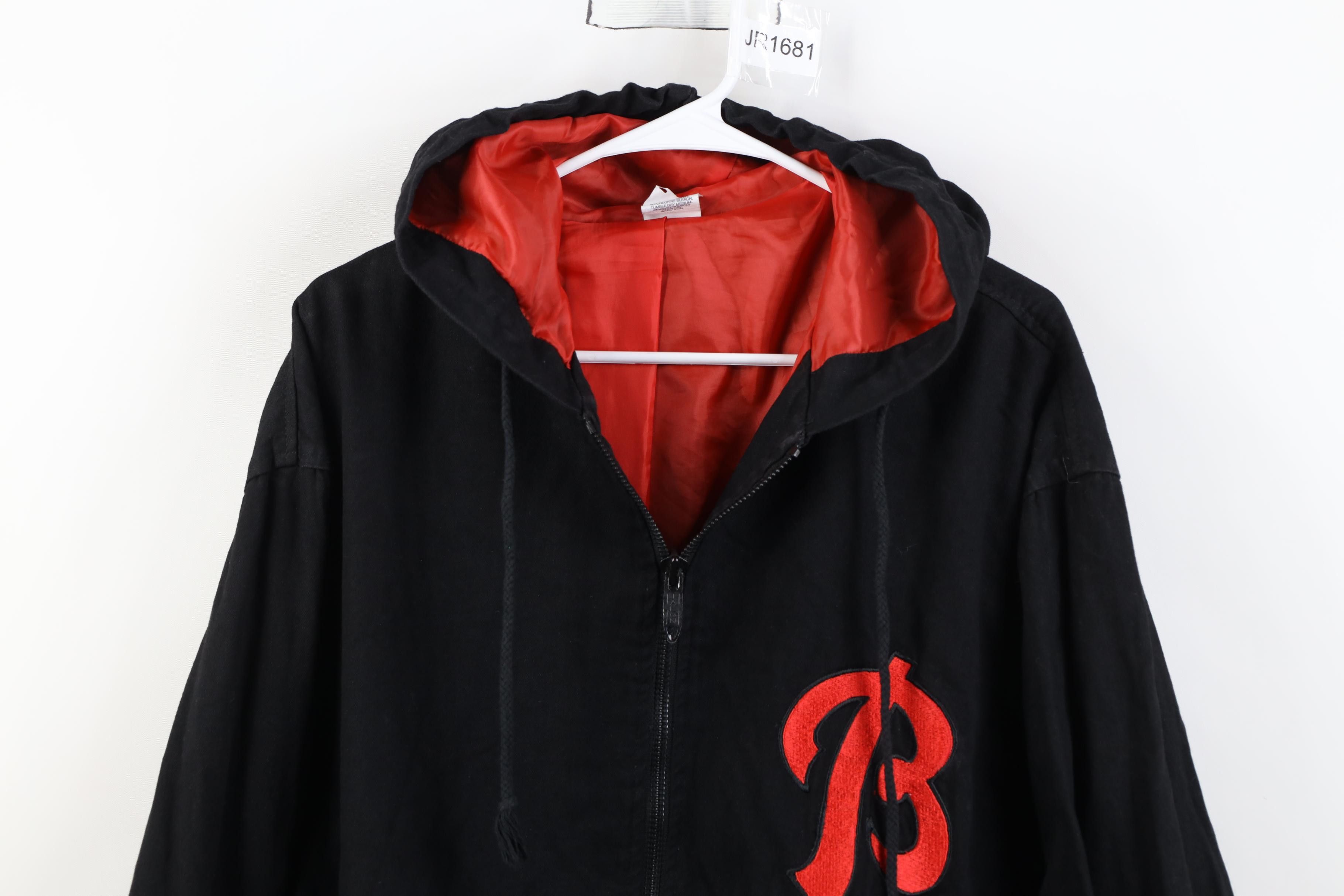 Vintage Vintage 90s Streetwear Boss Lined Hooded Full Zip Jacket Size US XXL / EU 58 / 5 - 2 Thumbnail