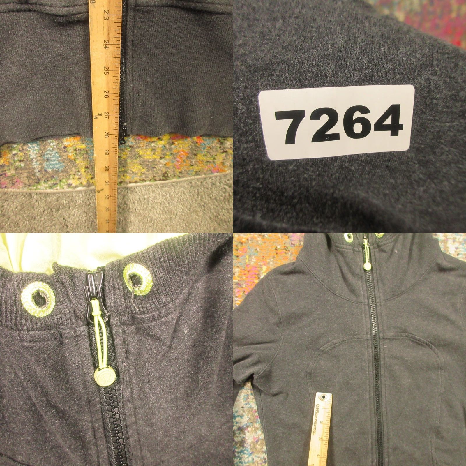 Lululemon Lululemon Scuba Hoodie Women’s 6 Gray Full Zip Cotton Blend Stretch Regular Long Sleeve Casual Travel Size M / US 6-8 / IT 42-44 - 8 Thumbnail