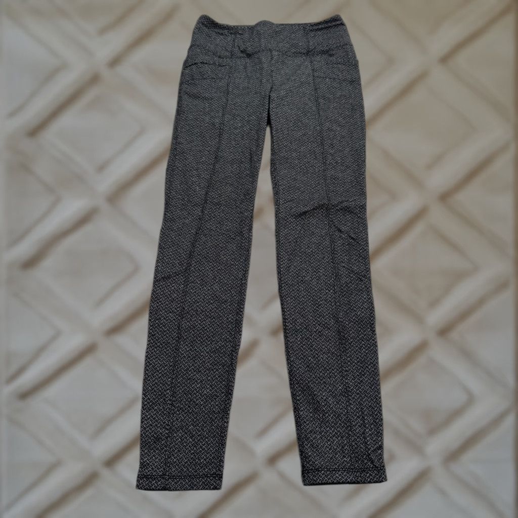 Athleta Athleta Leggings Womens Small Black Gray High Rise Activewear Straight From Original Title Size 28" / US 6 / IT 42 - 1 Thumbnail