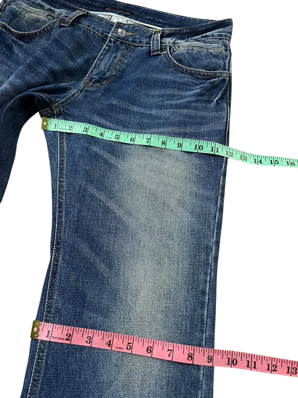 Dolce & Gabbana × Vintage DOLCE & GABBANA WASHED BLUE JEANS Size US 34 / EU 50 - 12 Thumbnail