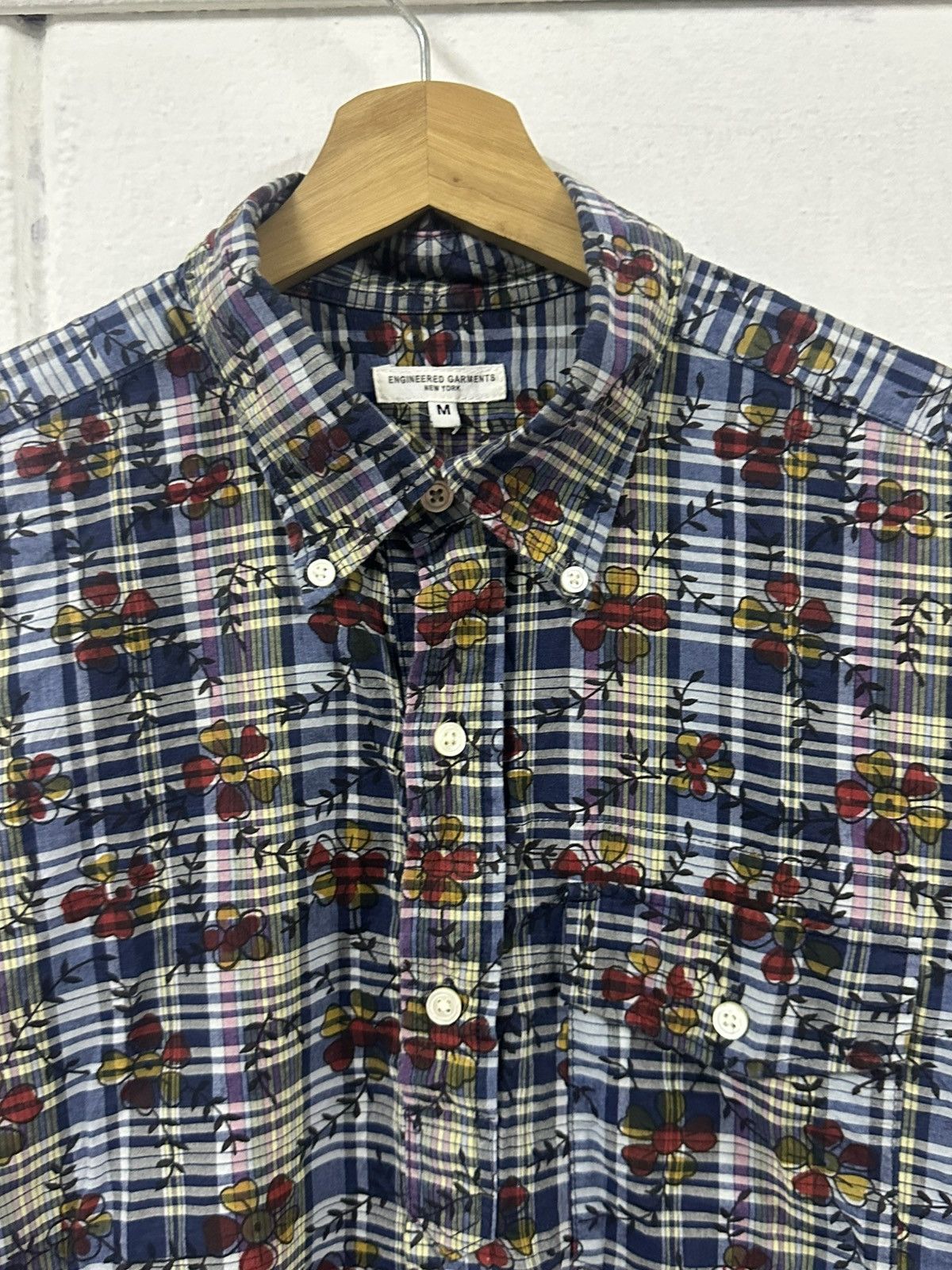 Engineered Garments SS17 Engineered Garments Floral Half Button Shirt Size US M / EU 48-50 / 2 - 5 Thumbnail