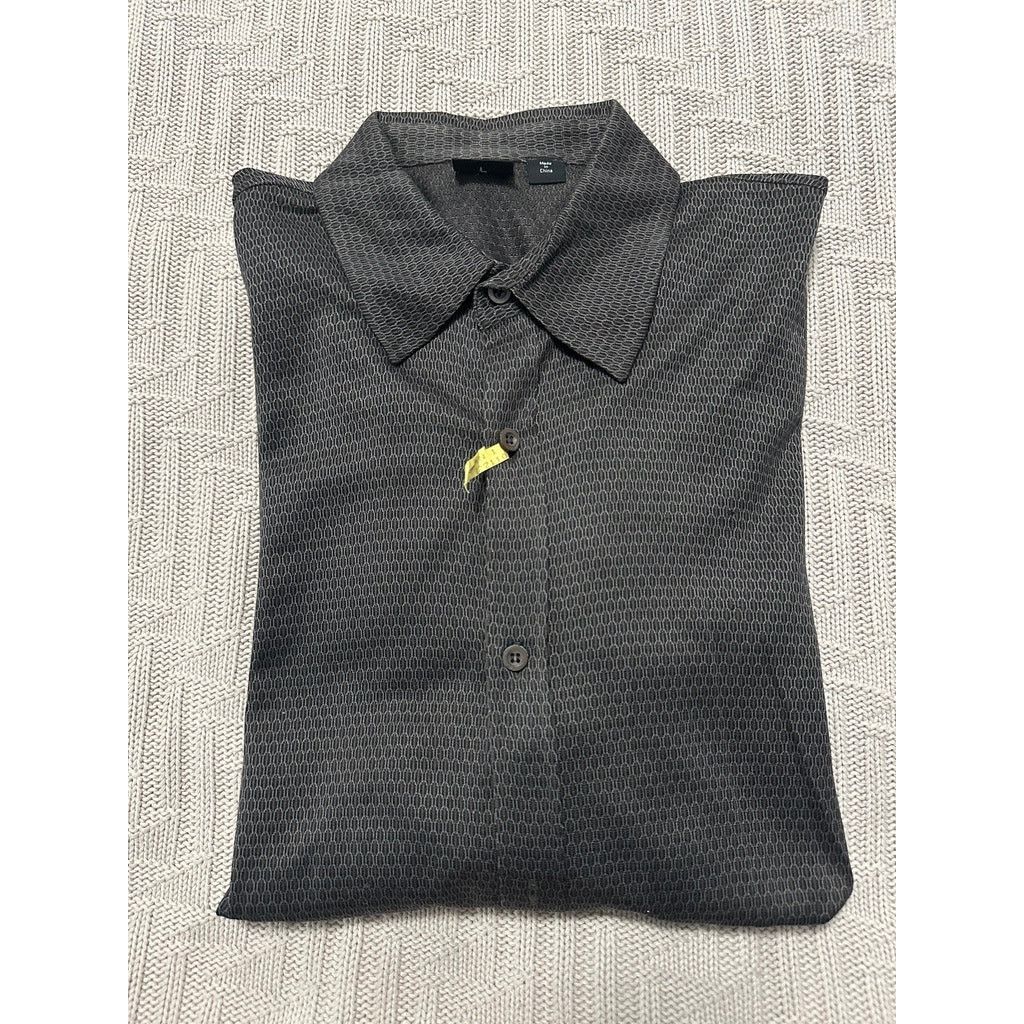 Hugo Boss Hugo Boss black textured button down size L Size US L / EU 52-54 / 3 - 1 Thumbnail