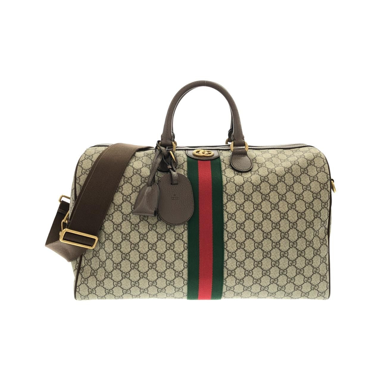 Gucci Gucci Gucci Savoy GG Supreme Canvas Boston Bag Textile Travel Bag 5479539C2ST DUTY FREE for USA Size ONE SIZE - 1 Thumbnail