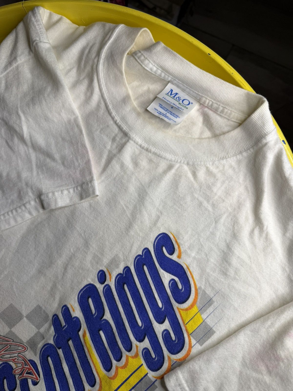 Vintage Vintage 1990s Nesquik Scott Riggs Racing shirt Size US L / EU 52-54 / 3 - 3 Thumbnail