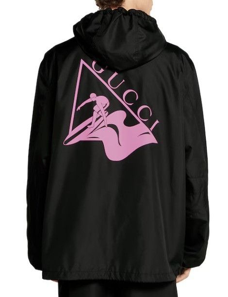 Gucci o1la5ras0426 Printed Technical Poplin Jacket in Black Size US S / EU 44-46 / 1 - 3 Thumbnail
