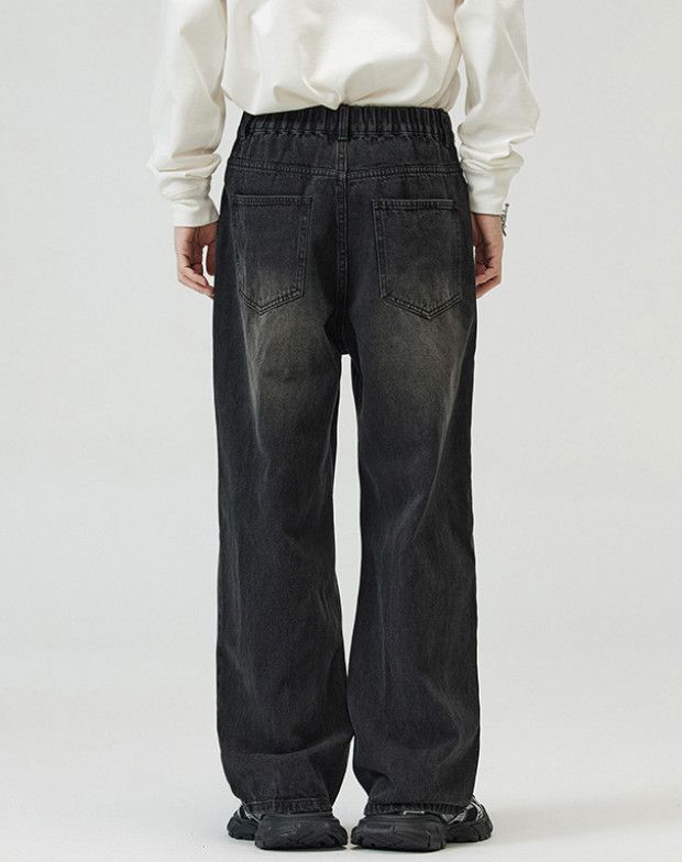 Vintage American retro Straight-leg wide-leg jeans Size US 32 / EU 48 - 5 Thumbnail