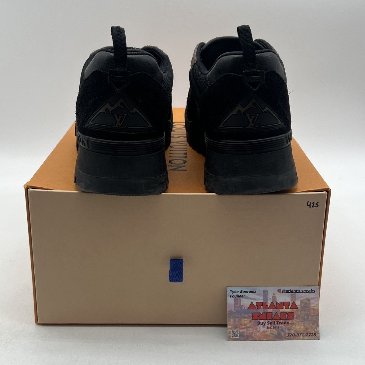 Louis Vuitton Louis Vuitton’s Low Men’s Boots Suede Black Brown Size US 9 / EU 42 - 3 Thumbnail