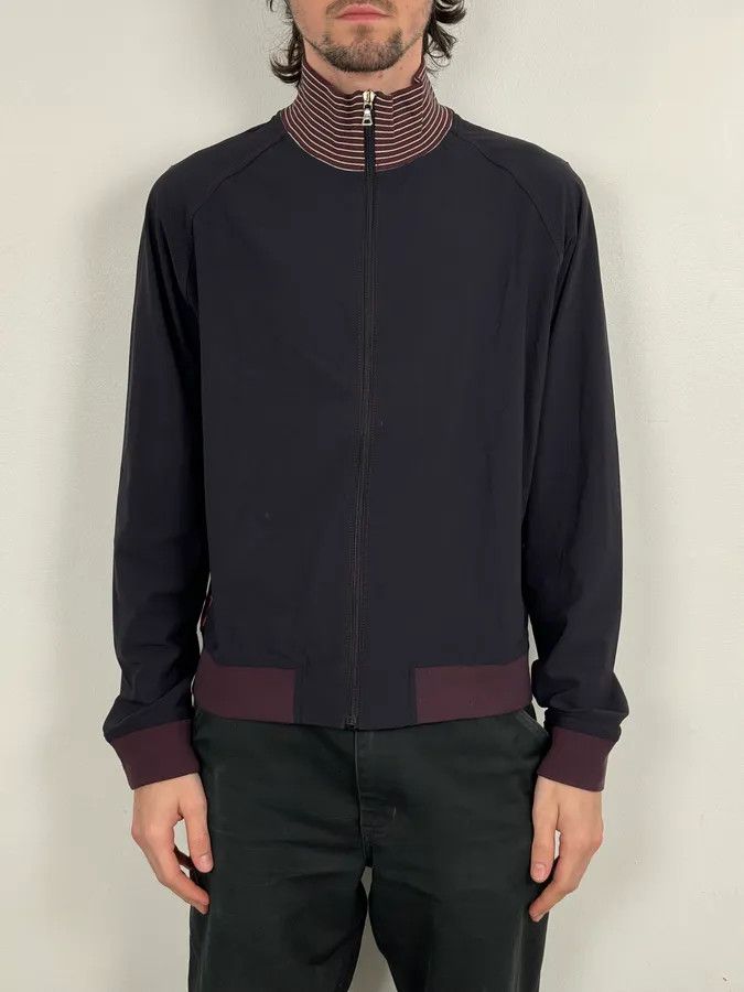 Prada 2000s Prada Navy & Bordeaux Windbreaker Zip-up Jacket Size US M / EU 48-50 / 2 - 2 Thumbnail