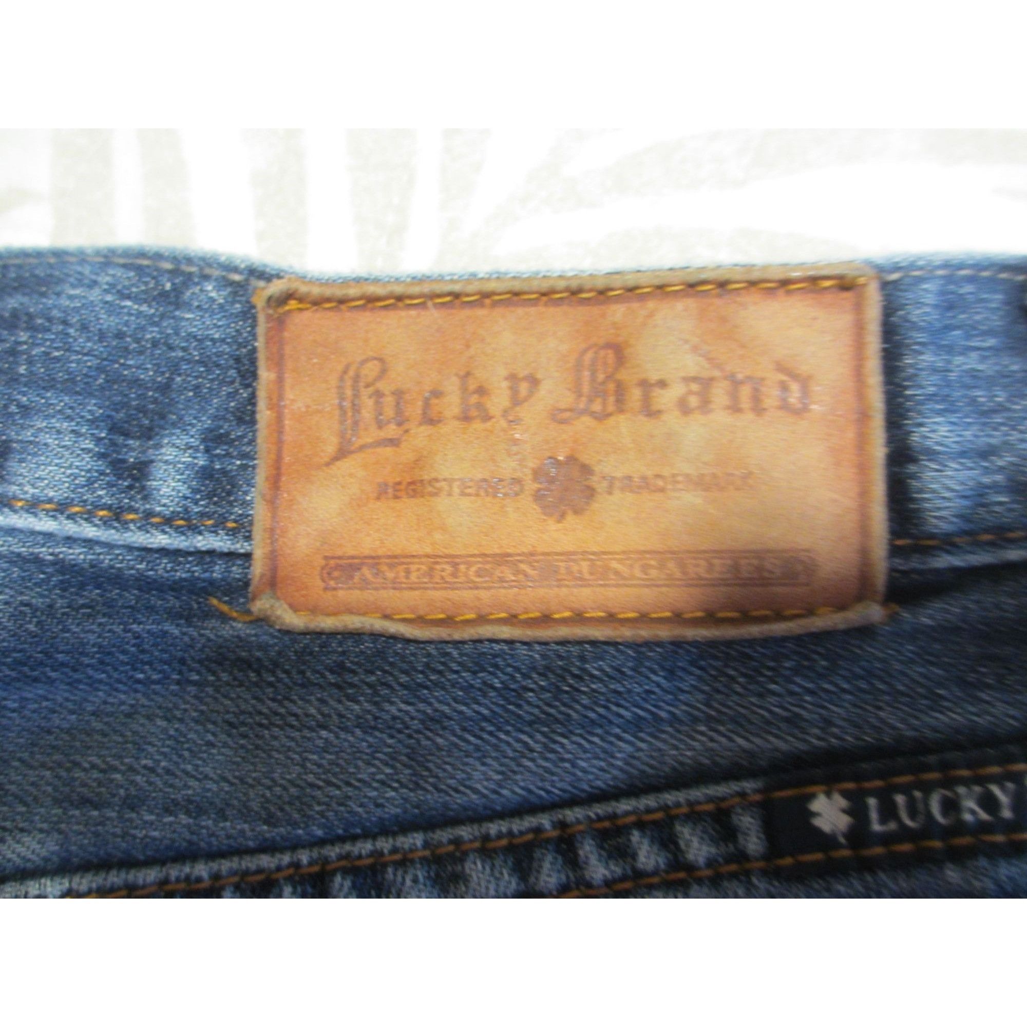 Lucky Brand Lucky Brand Womens 361 Vintage Straight Jeans 32x32 Blue Den Size 32" / US 10 / IT 46 - 5 Thumbnail