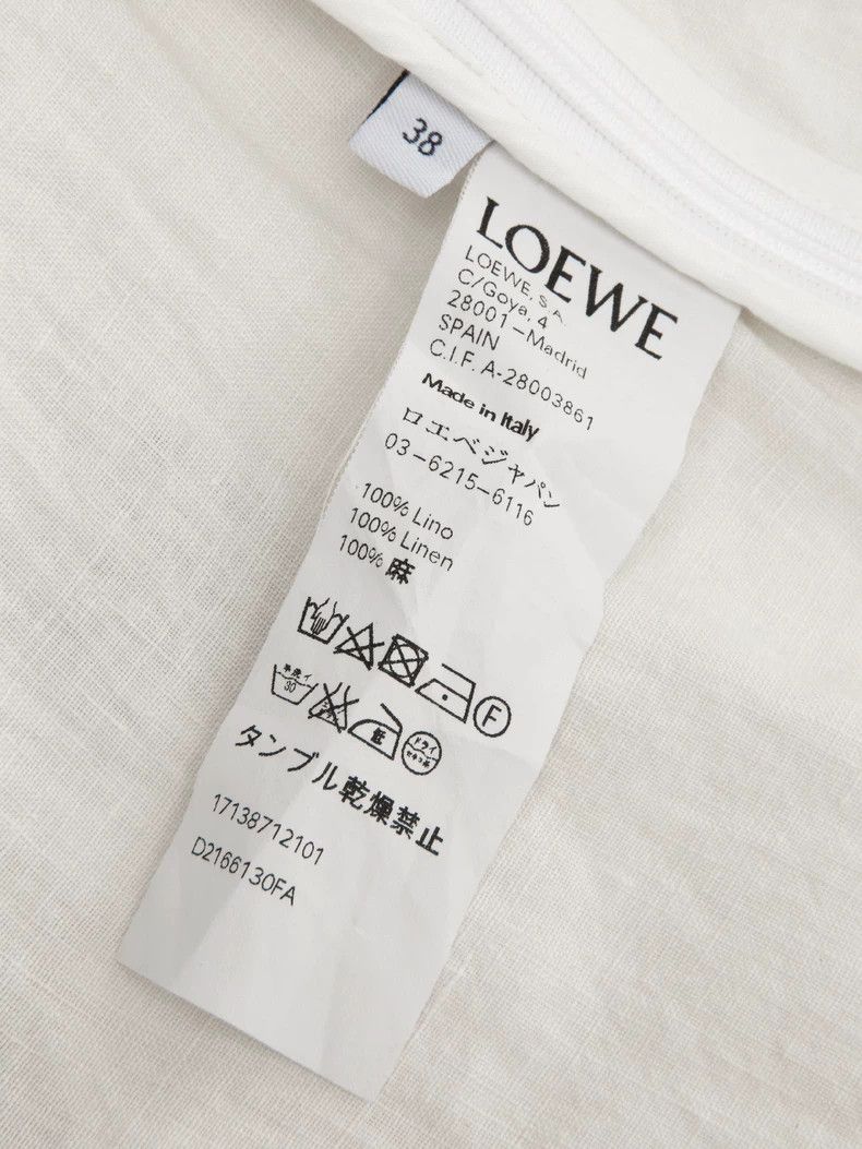Loewe LOEWE Cotton and hemp buttoned dress Size XS / US 0-2 / IT 36-38 - 4 Thumbnail
