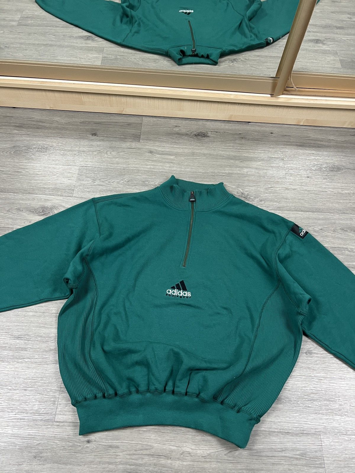 Adidas Adidas Equipment Wash Crewneck Sweatshirt Green Men’s Size L Size US L / EU 52-54 / 3 - 7 Thumbnail
