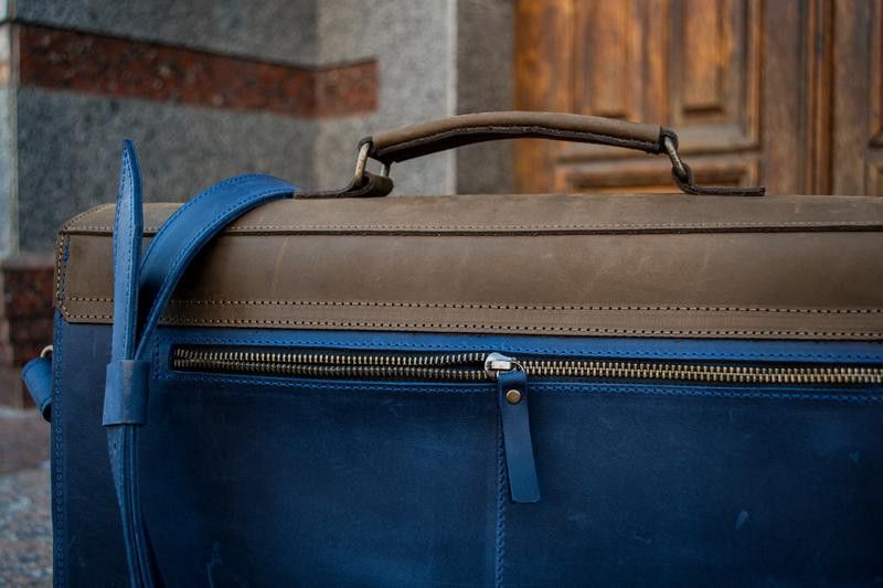 Handmade Leather business men's briefcase Size ONE SIZE - 4 Thumbnail