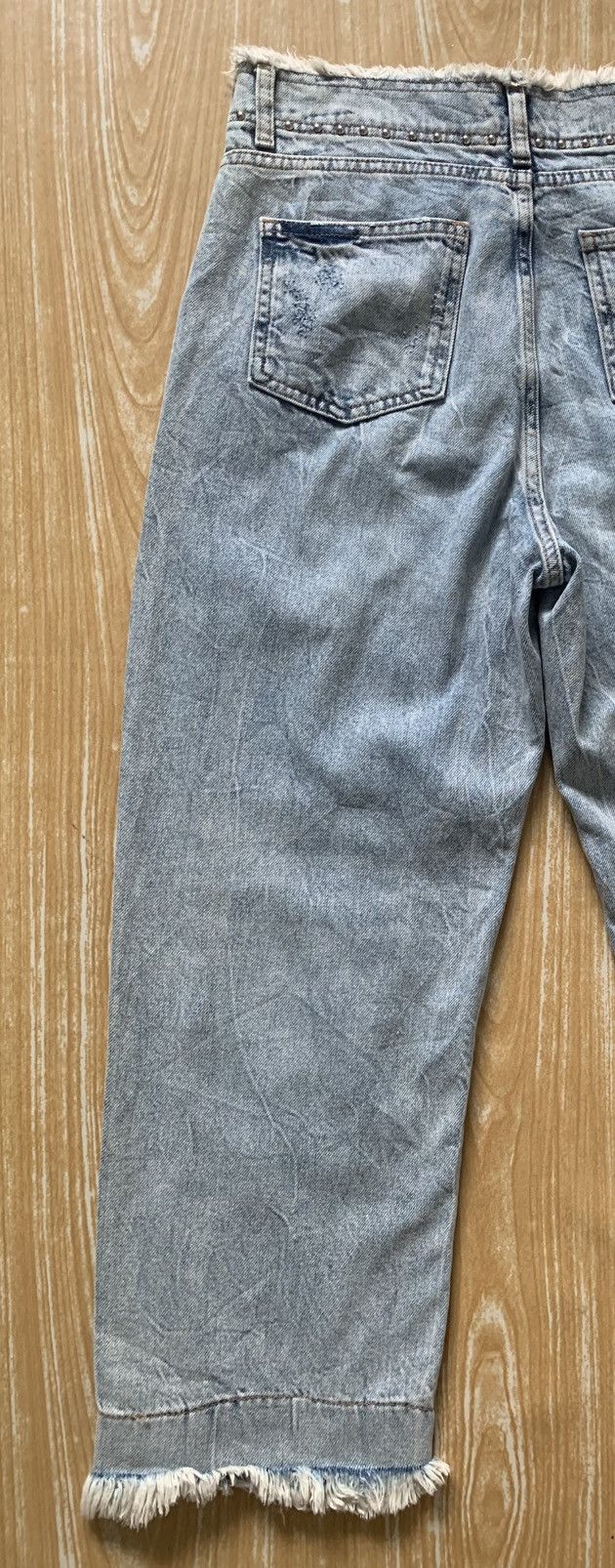 Designer × United Colors Of Benetton Distressed United Colors Of Benetton Stuck Denim Pant Size US 28 / EU 44 - 15 Thumbnail