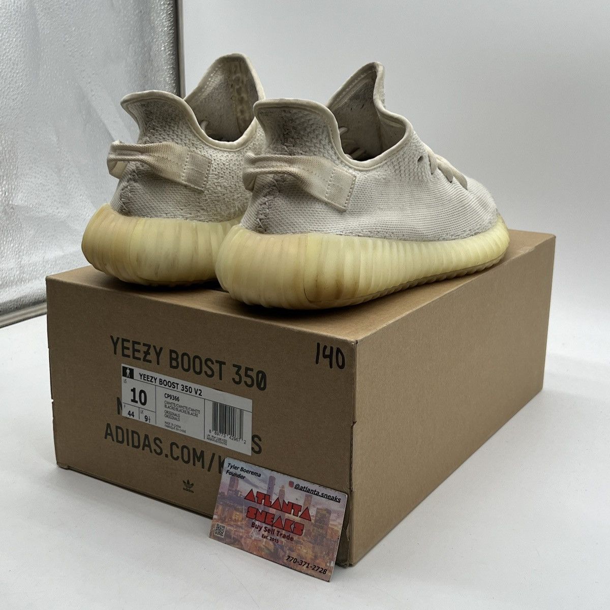 Adidas Yeezy boost 350 cream white triple white Size US 10 / EU 43 - 5 Thumbnail