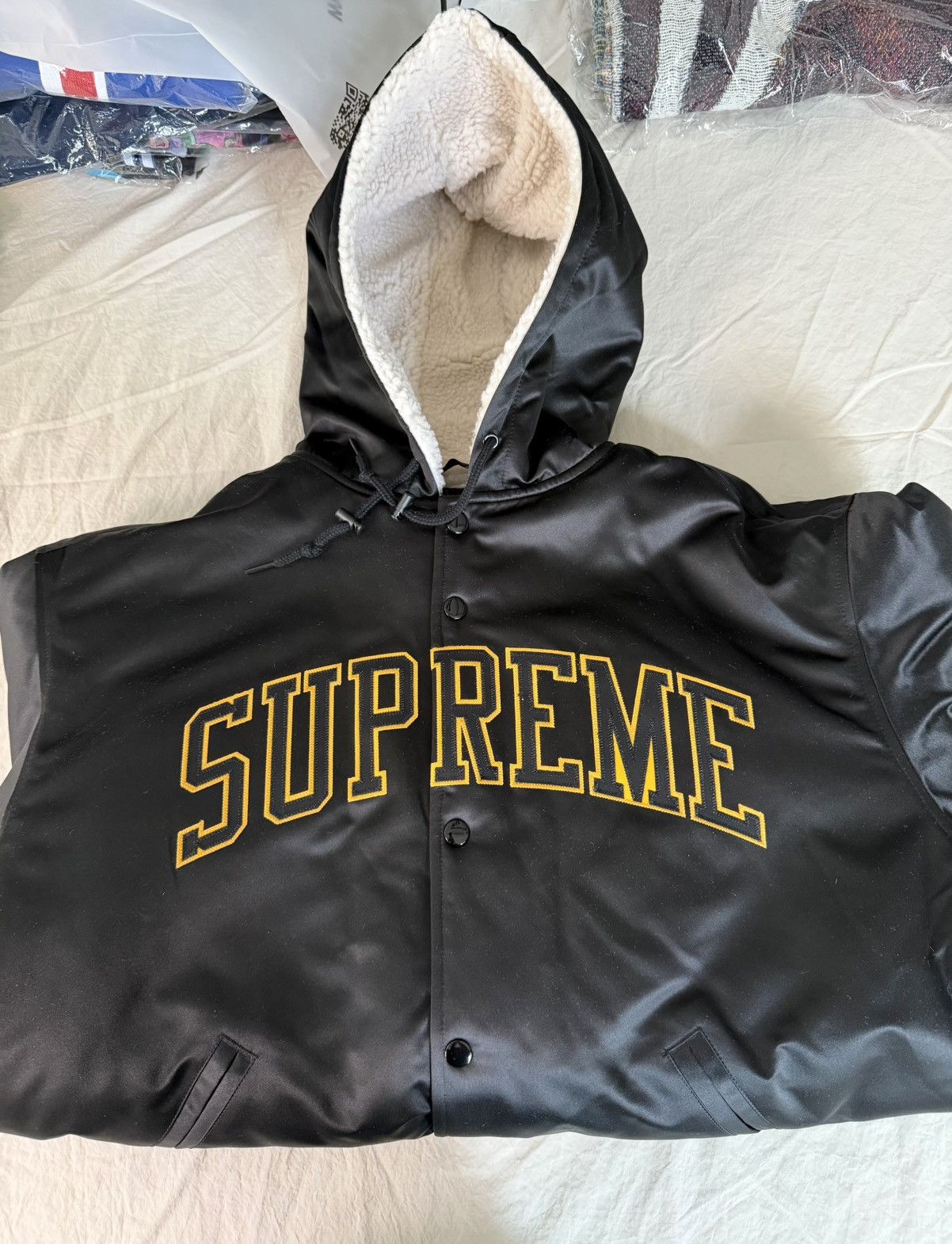 Mitchell & Ness × Supreme Supreme X Mitchell and Ness Satin Bomber jacket Size large Size US L / EU 52-54 / 3 - 1 Thumbnail