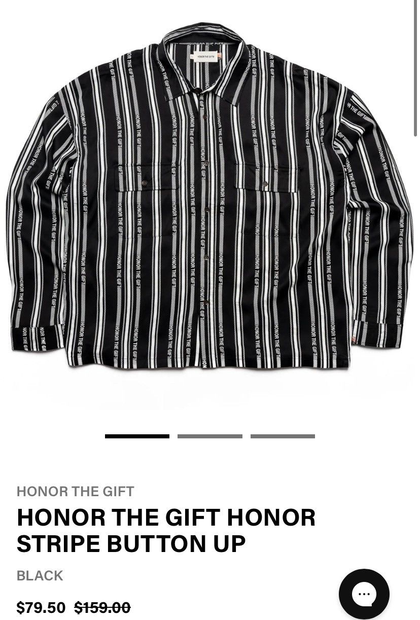Honor the Gift Honor the gift stripe button down Size US XL / EU 56 / 4 - 1 Thumbnail