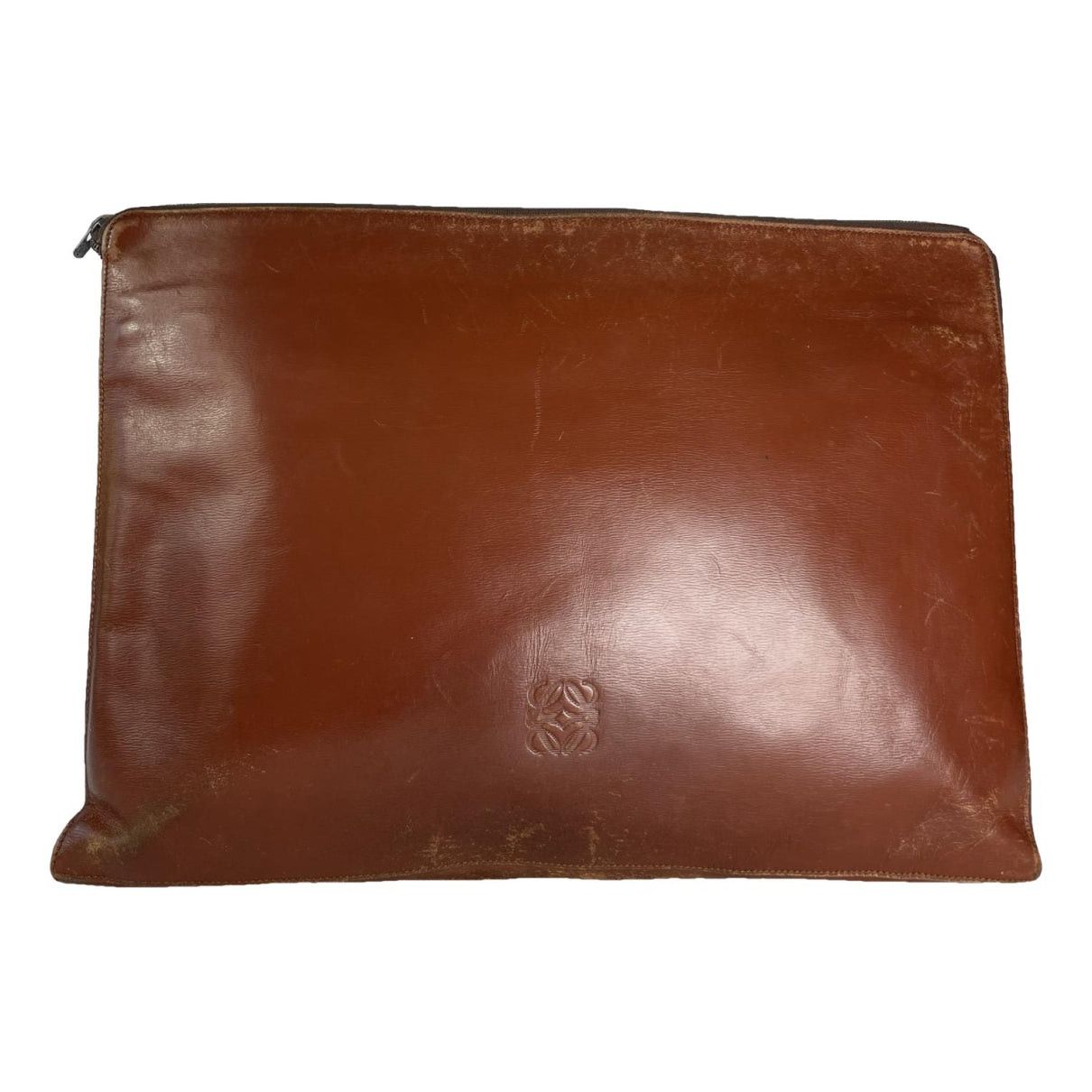 Loewe Puzzle Brown Leather Clutch Bag Size ONE SIZE - 1 Thumbnail