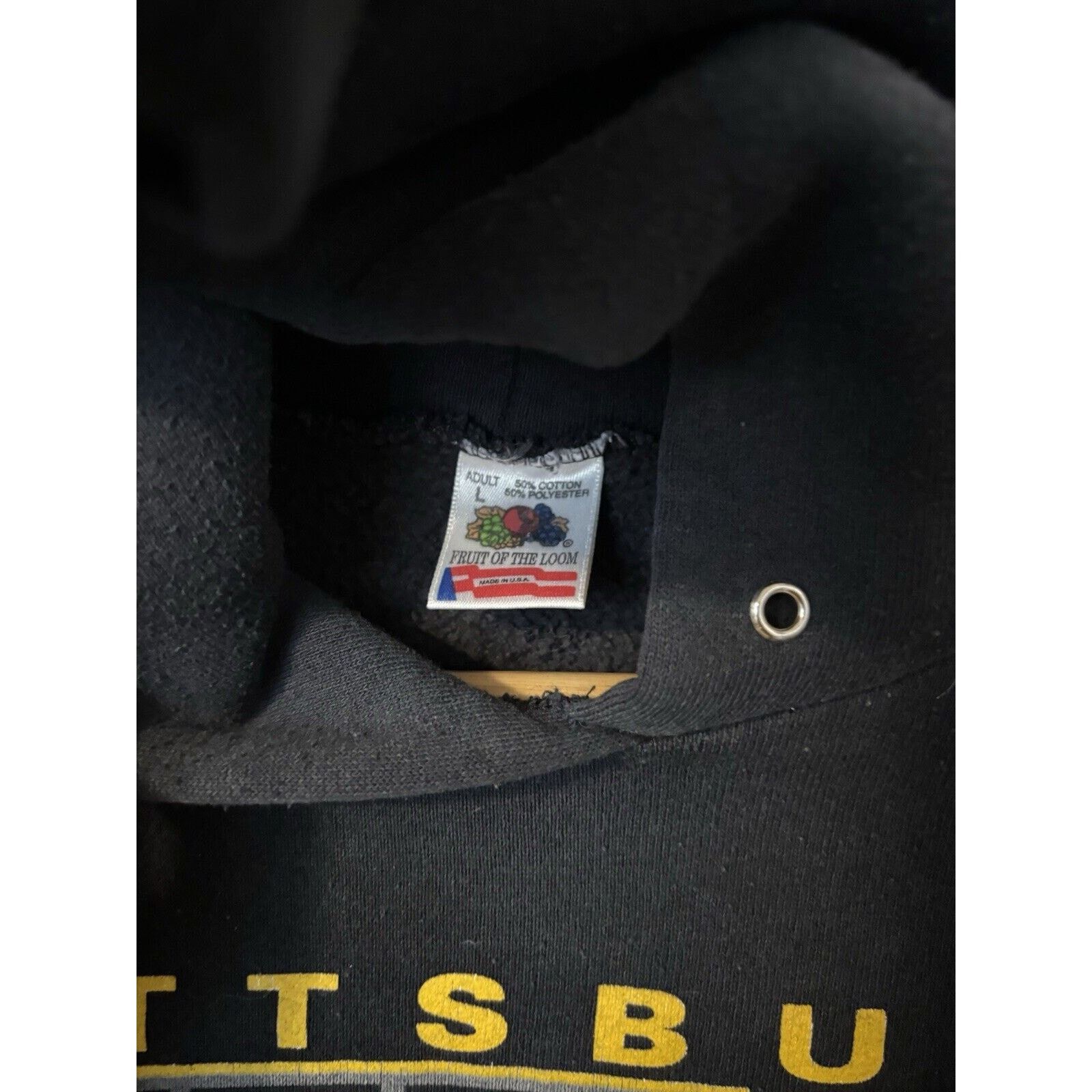 Other Vintage 90s Pittburgh Steelers Rare NFL hoodie Black Size L Size US L / EU 52-54 / 3 - 4 Thumbnail